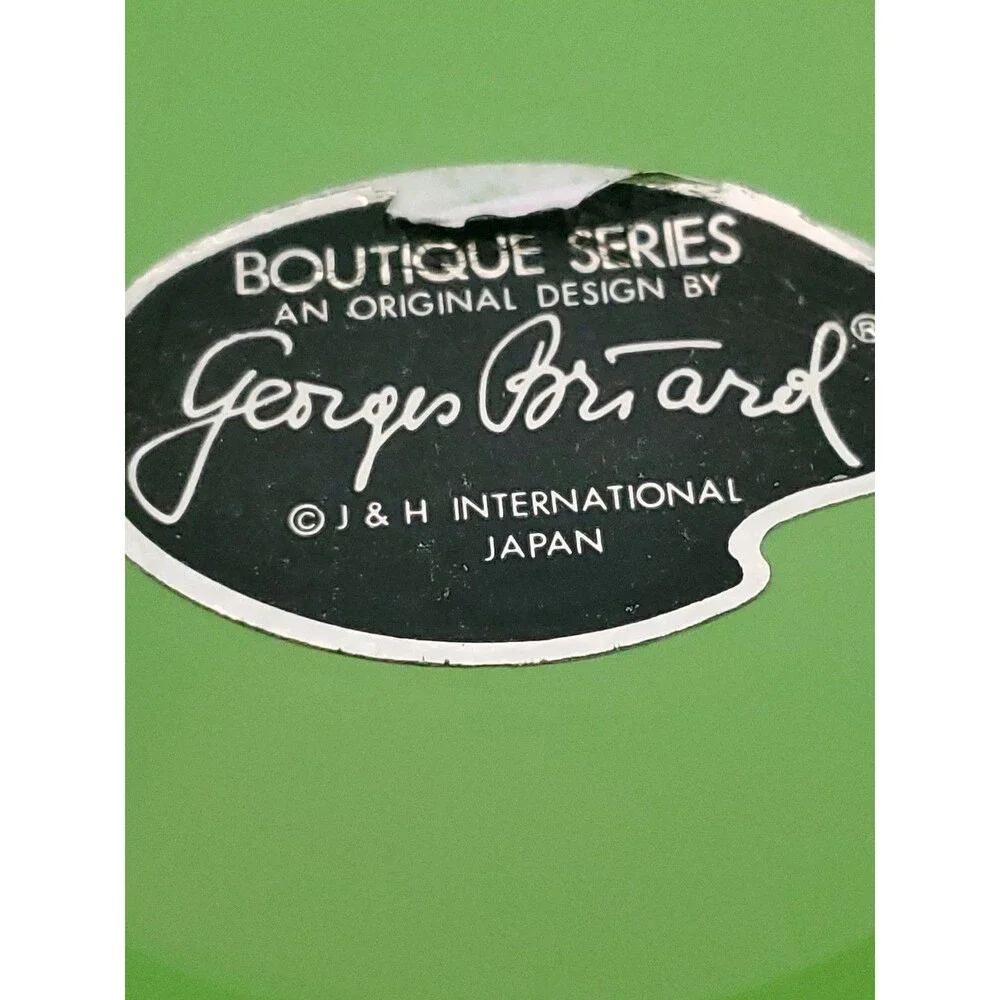 VTG MCM Georges Briard Chip and Dip Set of 2 Lime Green White Boutique Series